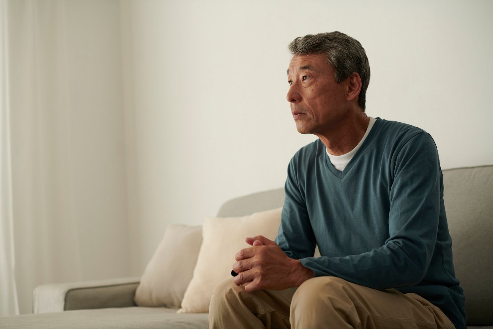 Patient recovered after hernia repair surgery